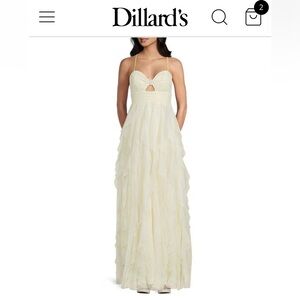 Elegant Cream Halter Maxi Dress